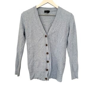 J. Crew Cashmere Wool Blend Button Front V-Neck Cardigan Sweater Women’s Size XS